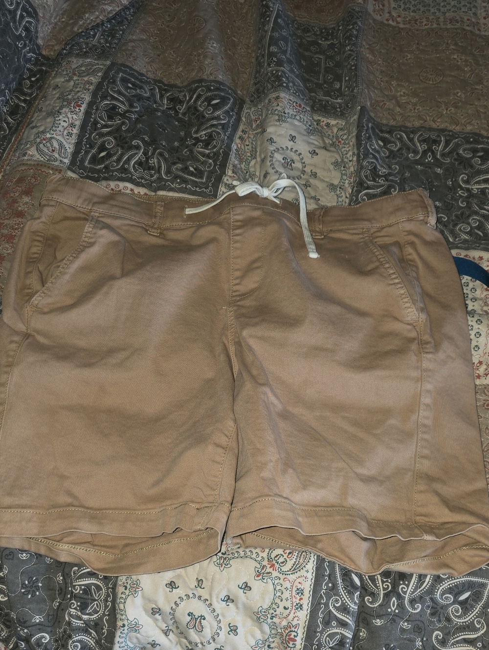 torrid Tan Drawstring Hybrid Shorts